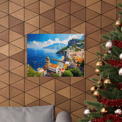 Amalfi Coast Italy Coastal Print | Style 3 | Wall Art | Wall Print