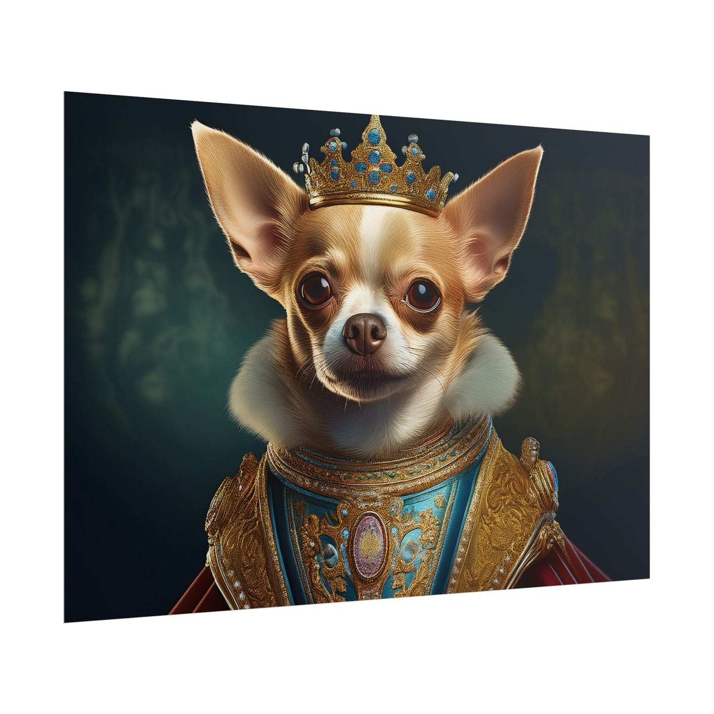 Chihuahua Dog Renaissance Pet Portrait Print | Wall print | Wall art