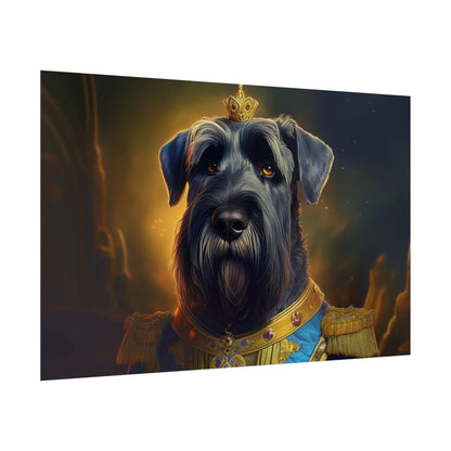 Giant Schnauzer Pet Renaissance Portrait Print, Dog Lover Wall Print | Wall Art | Wall Print