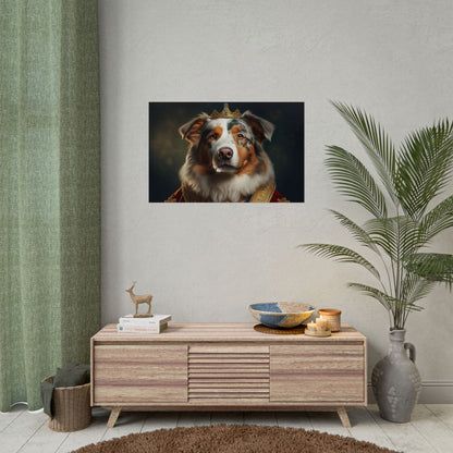 Australian Shepherd Dog Renaissance Pet Portrait Print | Wall Art | Wall Print