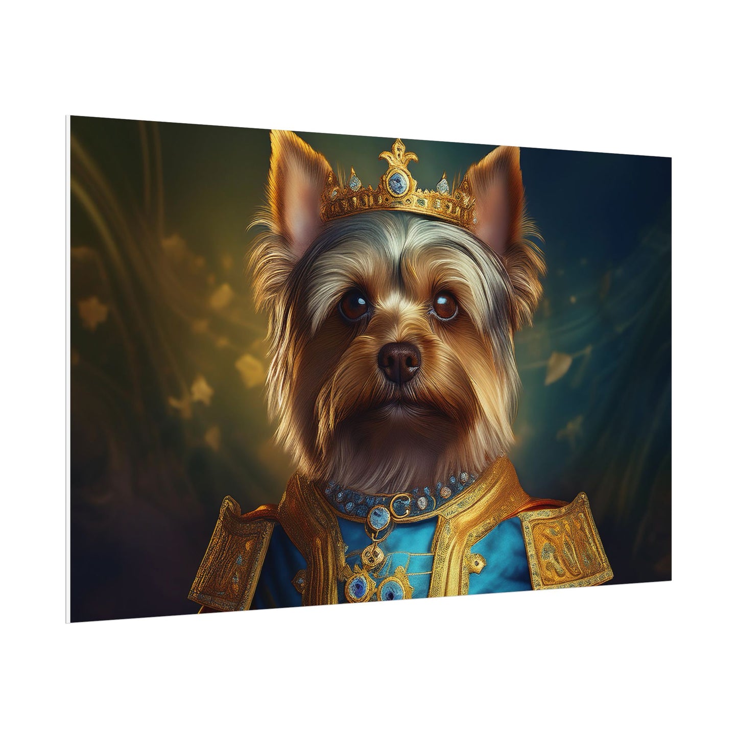 Yorkshire Terrier Dog Renaissance Pet Portrait Print | Wall Art | Wall Print | Dog Art
