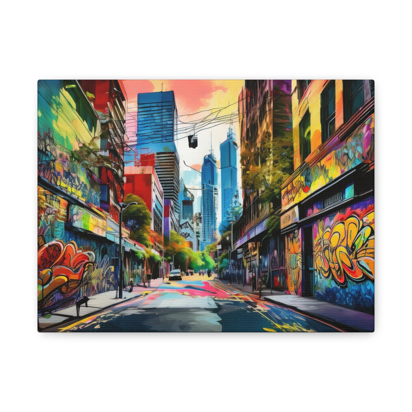 Melbourne Street Graffiti Australia Canvas Art | Style 1 | Wall Art | Wall Print