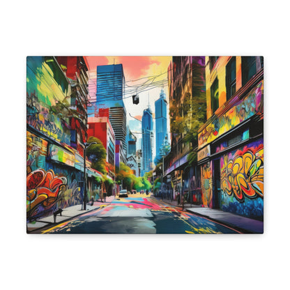 Melbourne Street Graffiti Australia Canvas Art | Style 1 | Wall Art | Wall Print