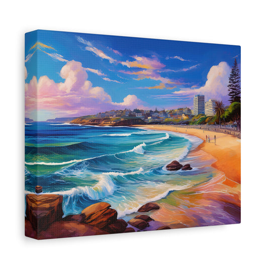 Coogee Beach Australia Coastal Canvas Art | Style 1 | Wall Art | Wall Print