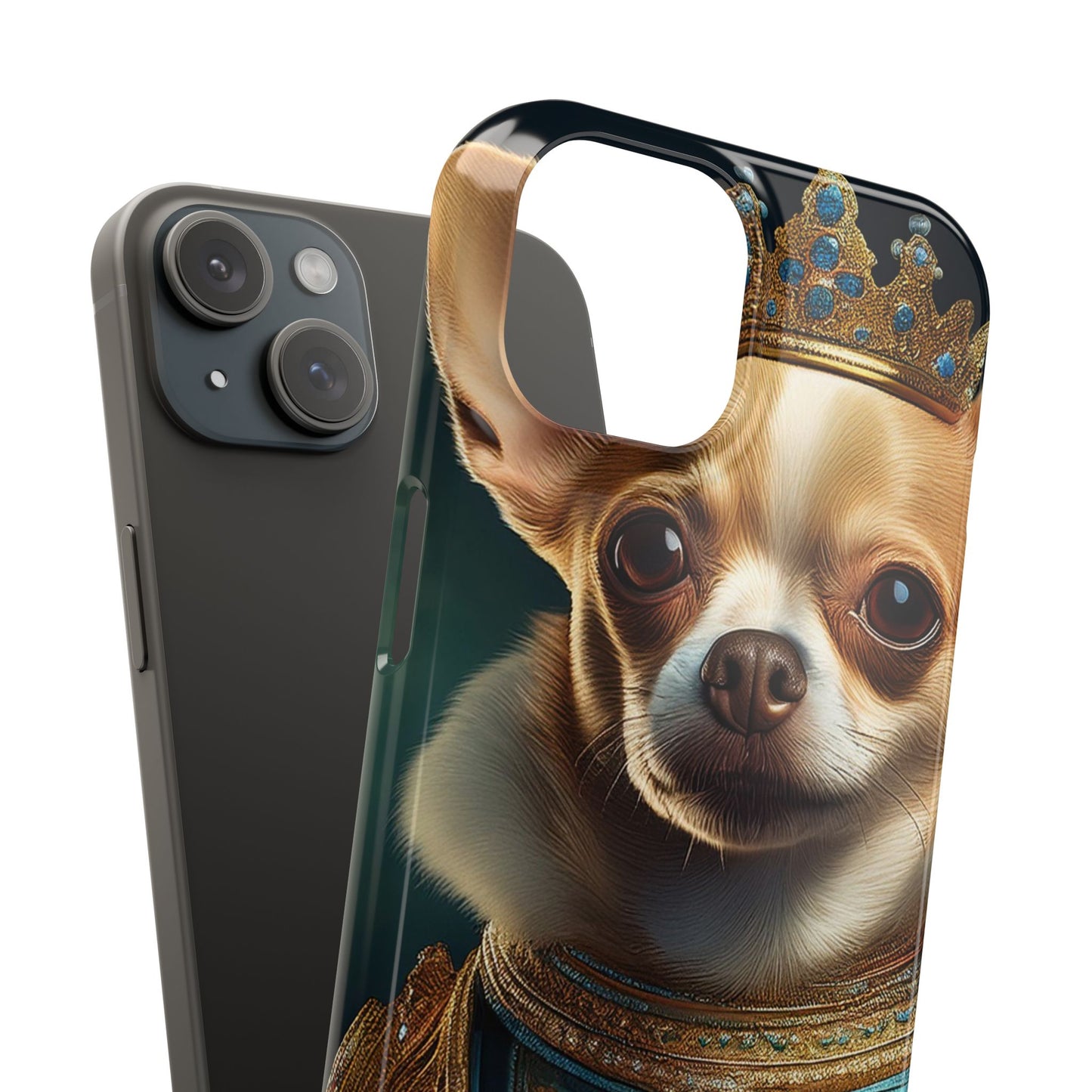 Chihuahua Renassaince Dog Portrait Slim Phone Case