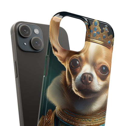 Chihuahua Renassaince Dog Portrait Slim Phone Case
