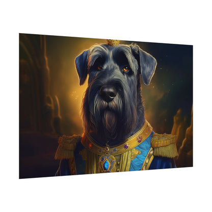 Giant Schnauzer Pet Renaissance Portrait Print, Dog Lover Wall Print | Wall Art | Wall Print
