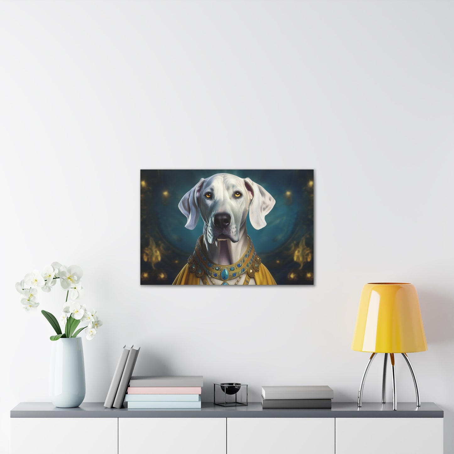 Great Dane Renaissance Pet Portrait  - Canvas, wall art, wall print, dog portrait, dog art