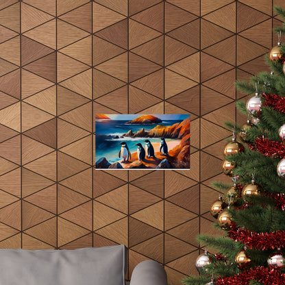 Phillip Island Little Penguins Australia Wall Art | Vibrant Wall Print | Unique Painting Print | Style 2 | Wall Art | Wall Print
