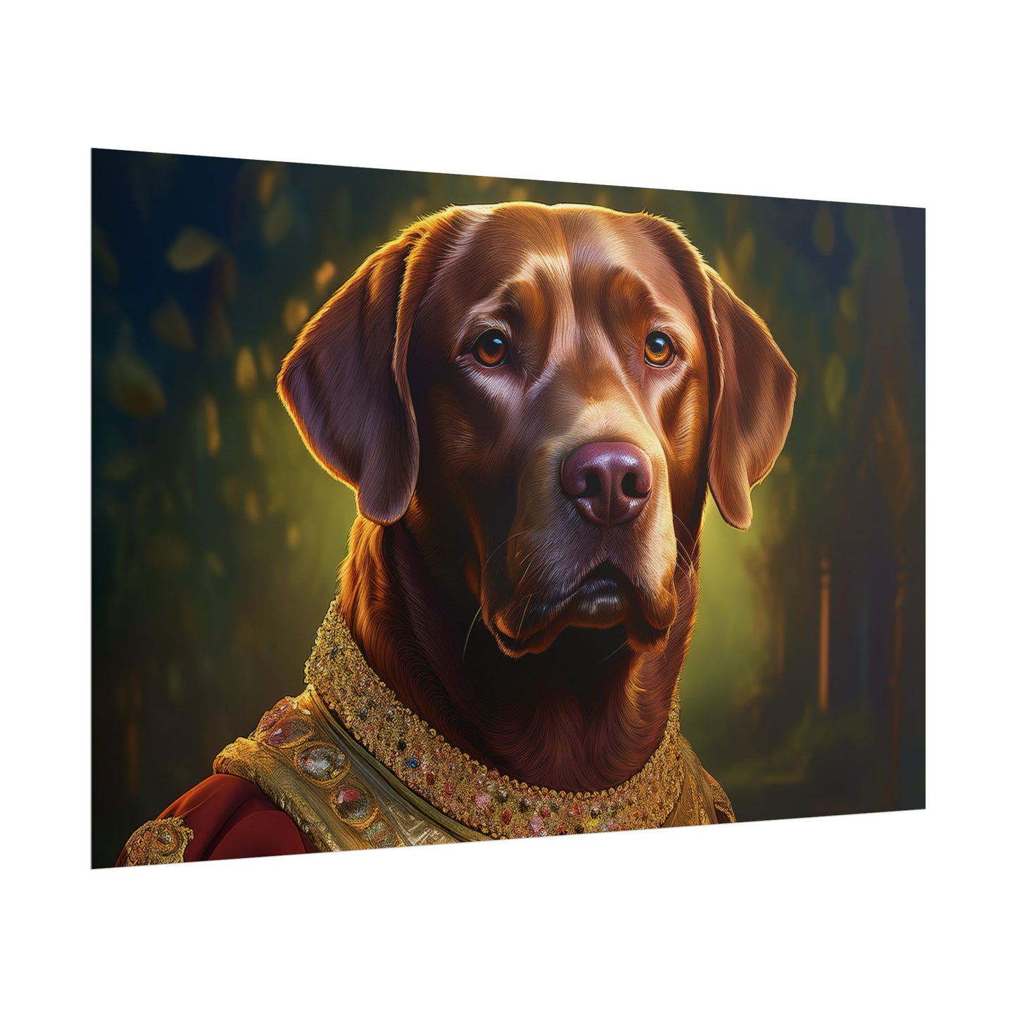 Chesapeake Bay Retriever Dog Renaissance Pet Portrait Print, Animal Lover print, Dog Wall Art, wall print, wall art