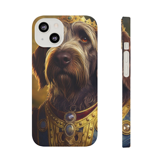 Wirehaired Pointing Griffon Renassaince Dog Portrait Slim Phone Case