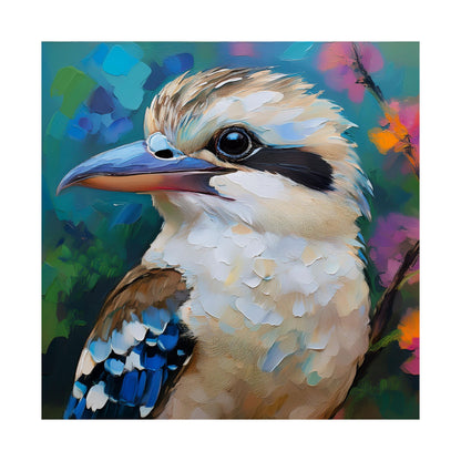 Kookaburra Australian Bird Oil Painting Print | Wall Art | Wall Print | Bird Art