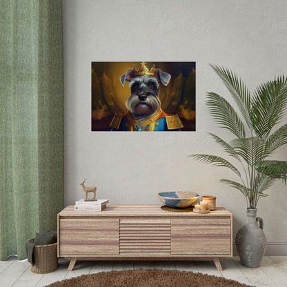 Miniature Schnauzer Dog Renaissance Pet Portrait Art Print | Wall Art | Wall Print