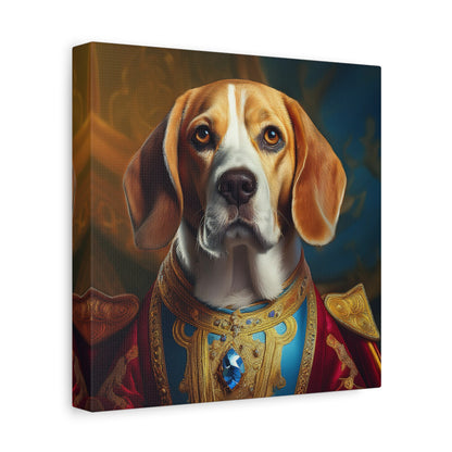 Beagle Renaissance Pet Dog Portrait  - Canvas, wall art, wall print, dog portrait, dog art