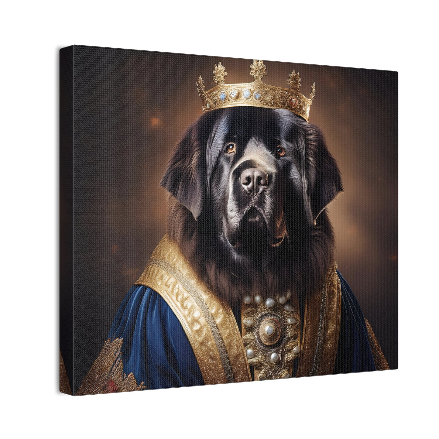 Newfoundland Renaissance Pet Portrait on Canvas | wall art | wall print