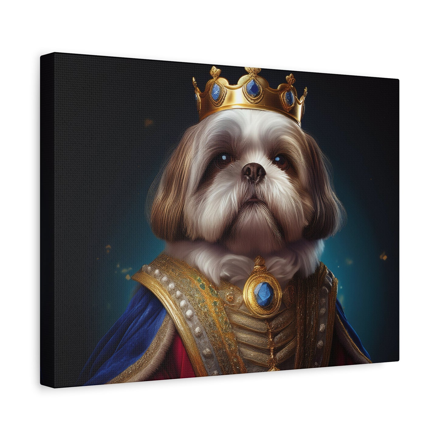 Shih Tzu Renaissance Pet Portrait on Canvas | wall art, wall print, dog portrait, dog art