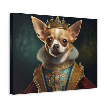Chihuahua Renaissance Pet Portrait on Canvas | Wall art | Wall print | Dog art