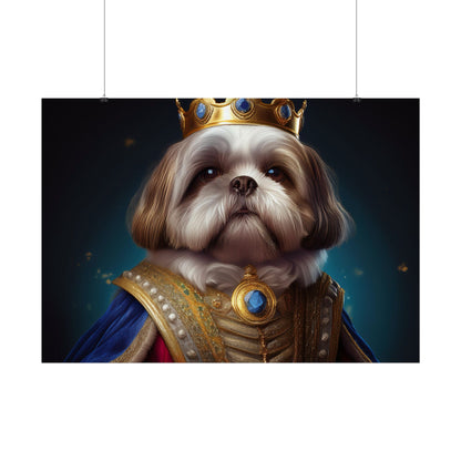 Shih Tzu Renaissance Pet Portrait Print | Dog Lover Wall Art | Dog Memorial Gift | Wall Art | Wall Print