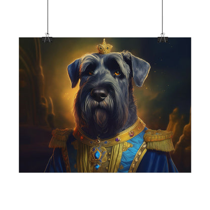 Giant Schnauzer Pet Renaissance Portrait Print, Dog Lover Wall Print | Wall Art | Wall Print