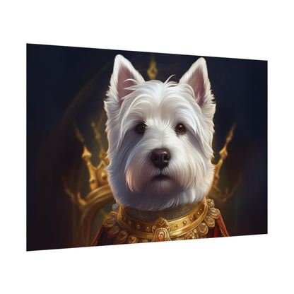 West Highland White Terrier Dog Renaissance Pet Portrait Print, West Highland White Terrier Art Print, Dog Wall Art, Wall Print, Wall Art