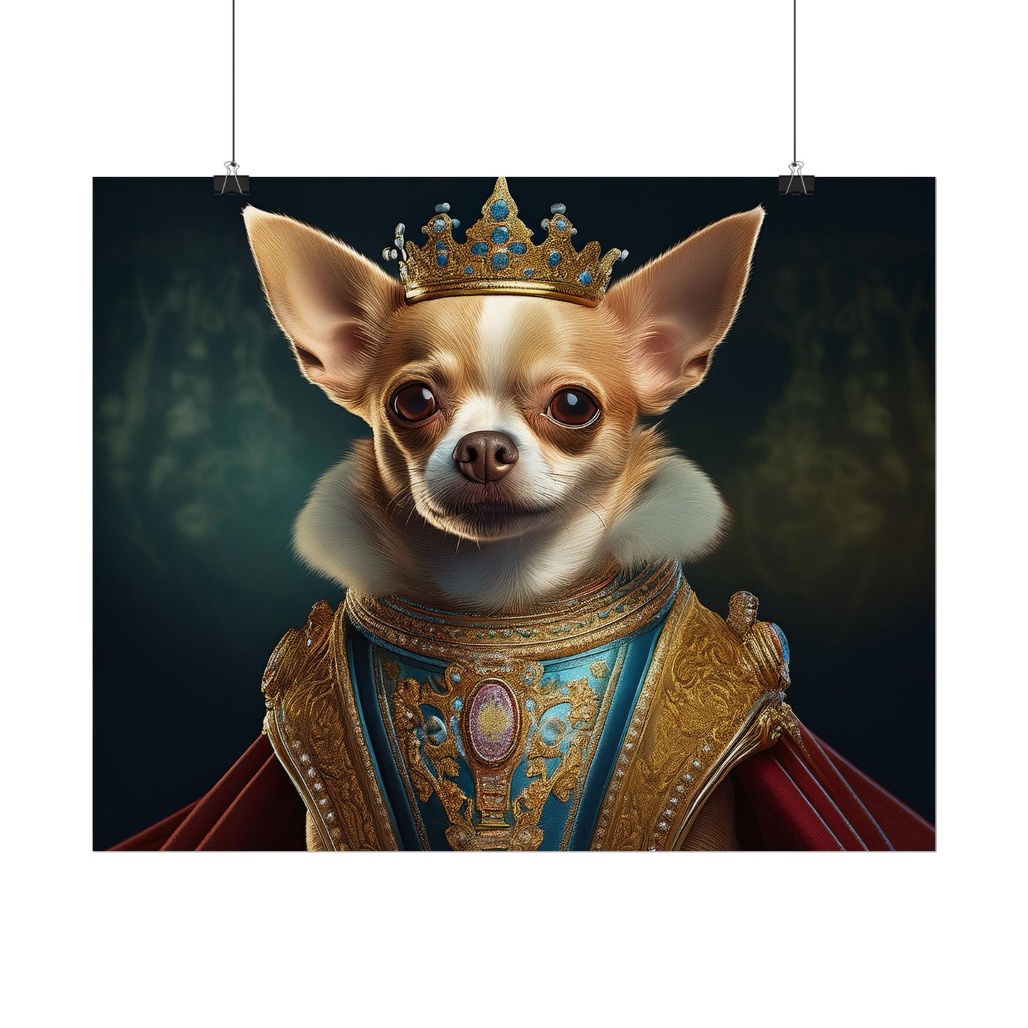 Chihuahua Dog Renaissance Pet Portrait Print | Wall print | Wall art
