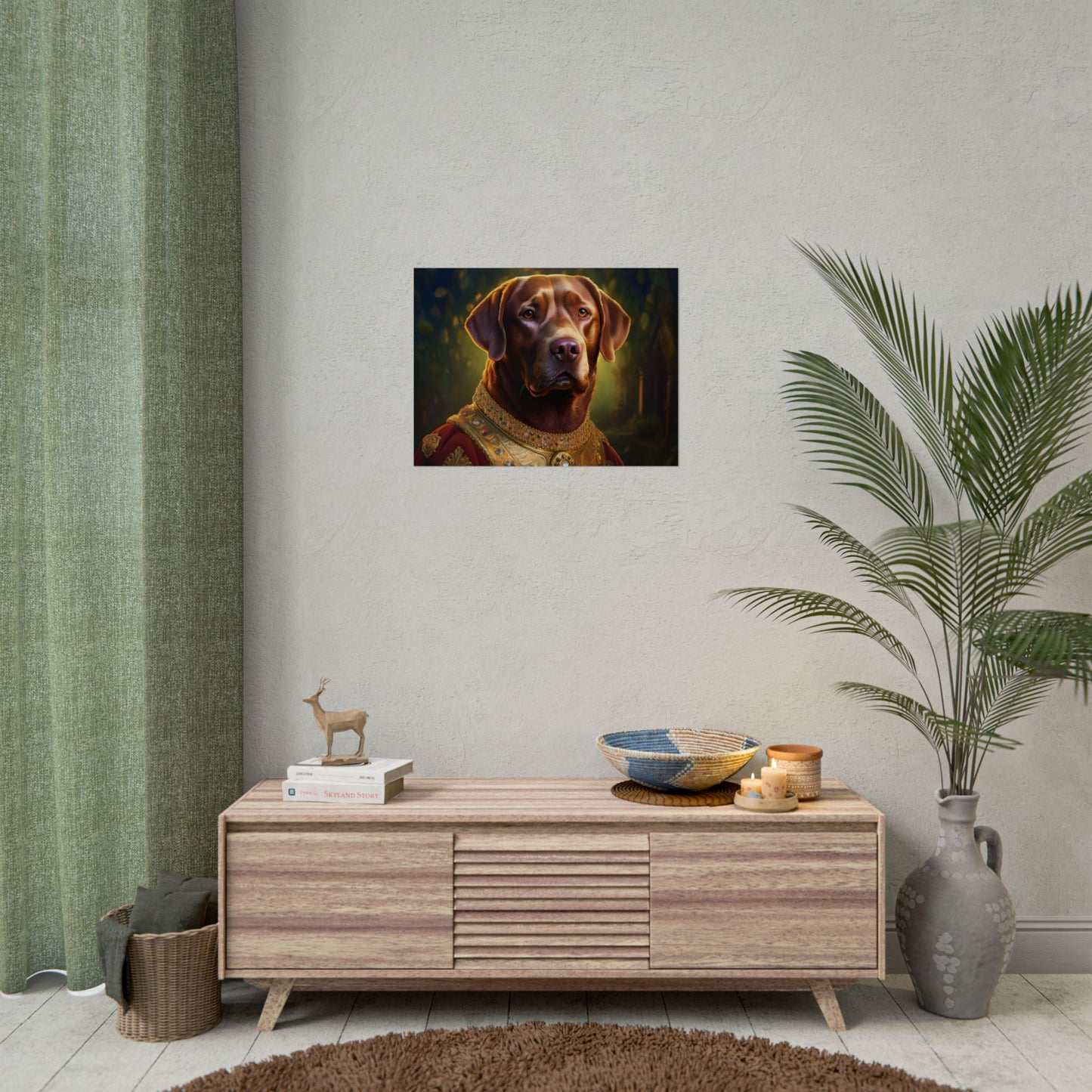 Chesapeake Bay Retriever Dog Renaissance Pet Portrait Print, Animal Lover print, Dog Wall Art, wall print, wall art