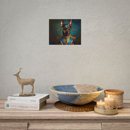 Doberman Pinscher Renaissance  Dog Pet Portrait Print | Wall Art | Wall Print | Dog Art