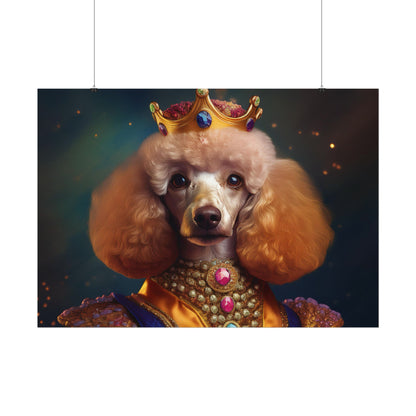 Poodle Dog Renaissance Pet Portrait, Dog Lover Gift, Animal Lover, Home Decor, Wall Art, Wall Print