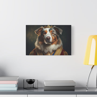 Australian Shepherd Pet Portrait Renaissance - Canvas, wall art, wall print, dog art, dog print