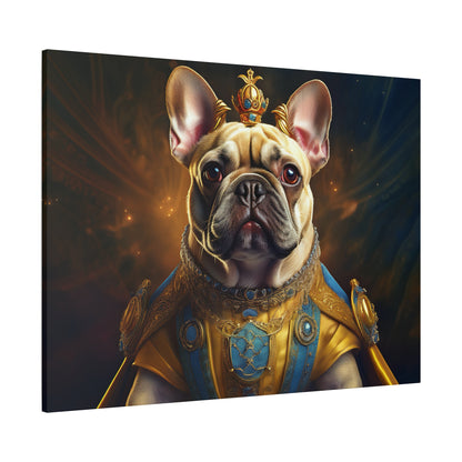 French Bulldog Renaissance Pet Portrait on Canvas | Wall Print | Wall Art | Dog Art