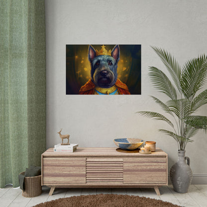 Scottish Terrier Renaissance Pet Portrait Print, Dog Lover Wall Art, Animal Artwork, wall prints, wall art, Dog Memorial Gift