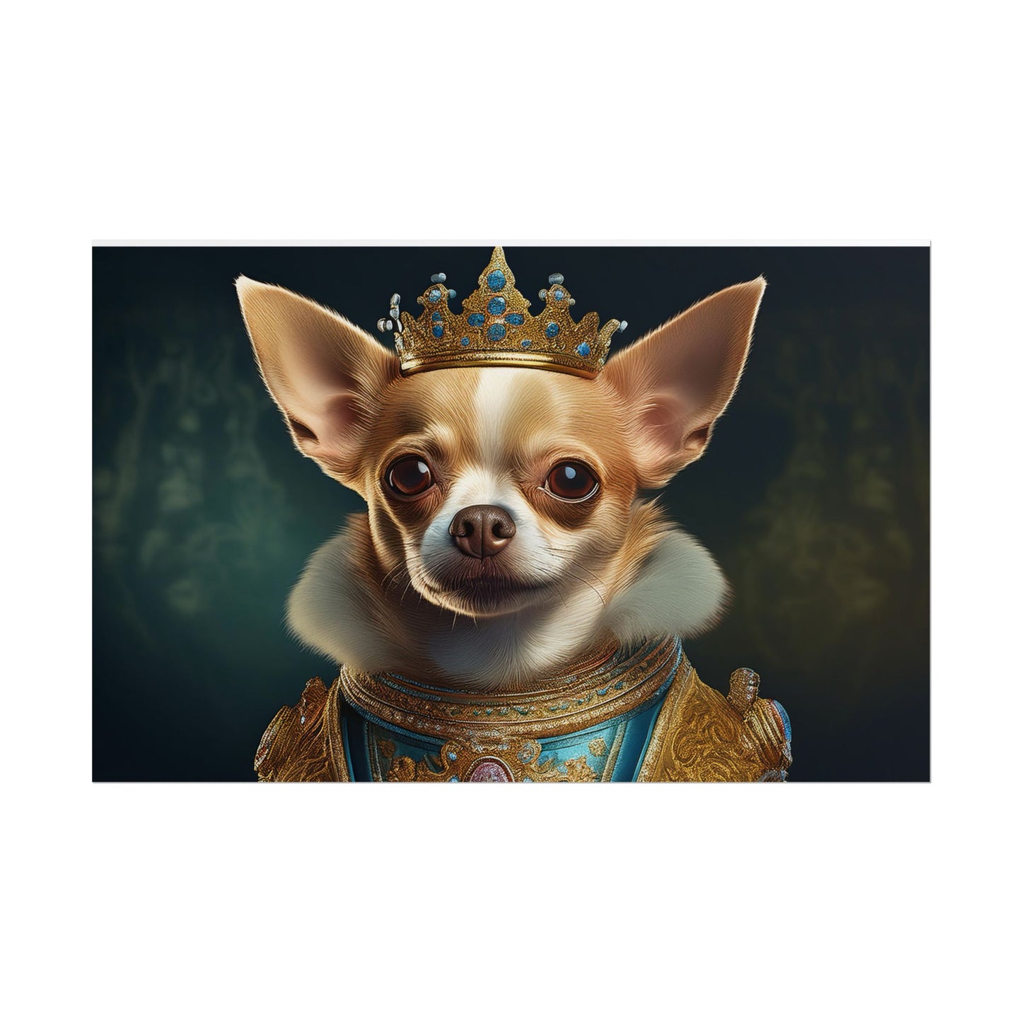 Chihuahua Dog Renaissance Pet Portrait Print | Wall print | Wall art