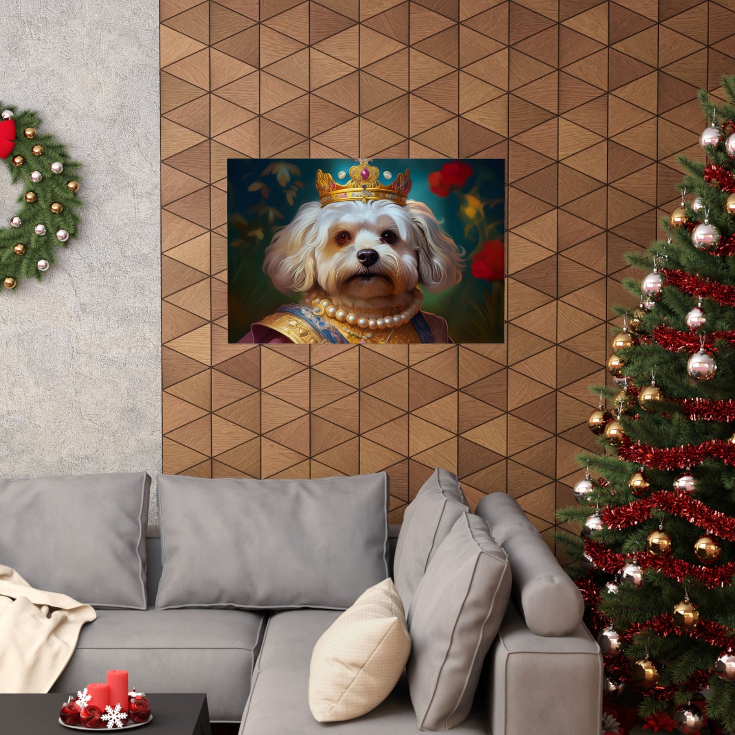 Havanese Dog Renaissance Pet Portrait Print, Wall print, wall art, Animal Lover Home Decor, Dog Wall Art
