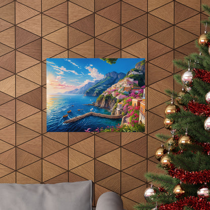 Amalfi Coast Italy Coastal Print | Style 4 | Wall Art | Wall Print