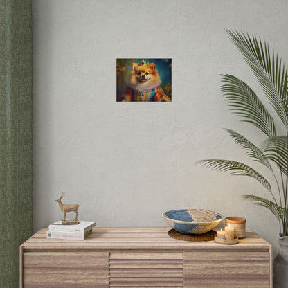 Pomeranian Renaissance Dog Portrait Art Print, Wall Decor Gift, Animal Lover Home Decor, Dog Wall Art