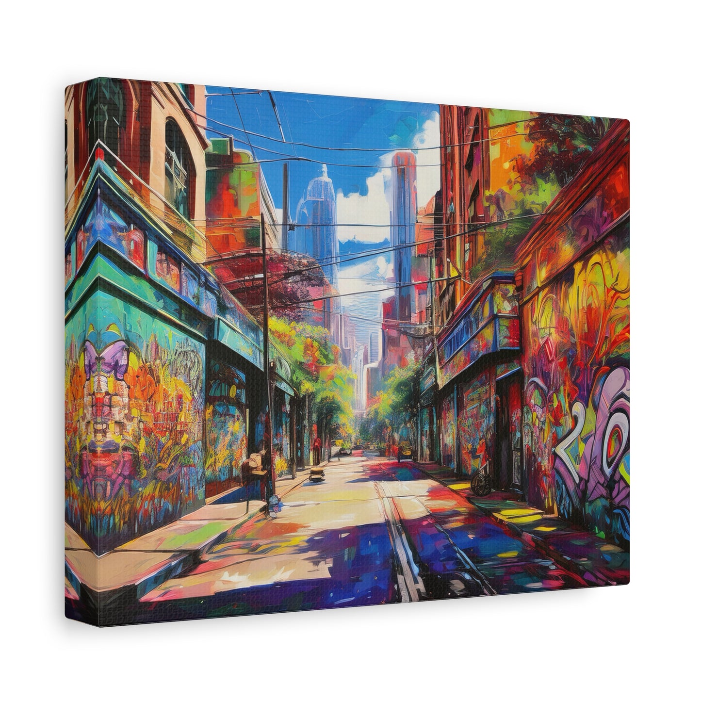 Melbourne Street Graffiti Australia on Canvas | Style 2 | Wall Art | Wall Print