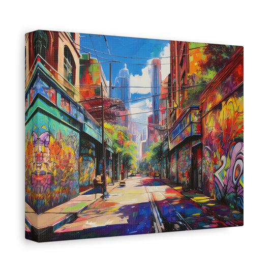 Melbourne Street Graffiti Australia on Canvas | Style 2 | Wall Art | Wall Print