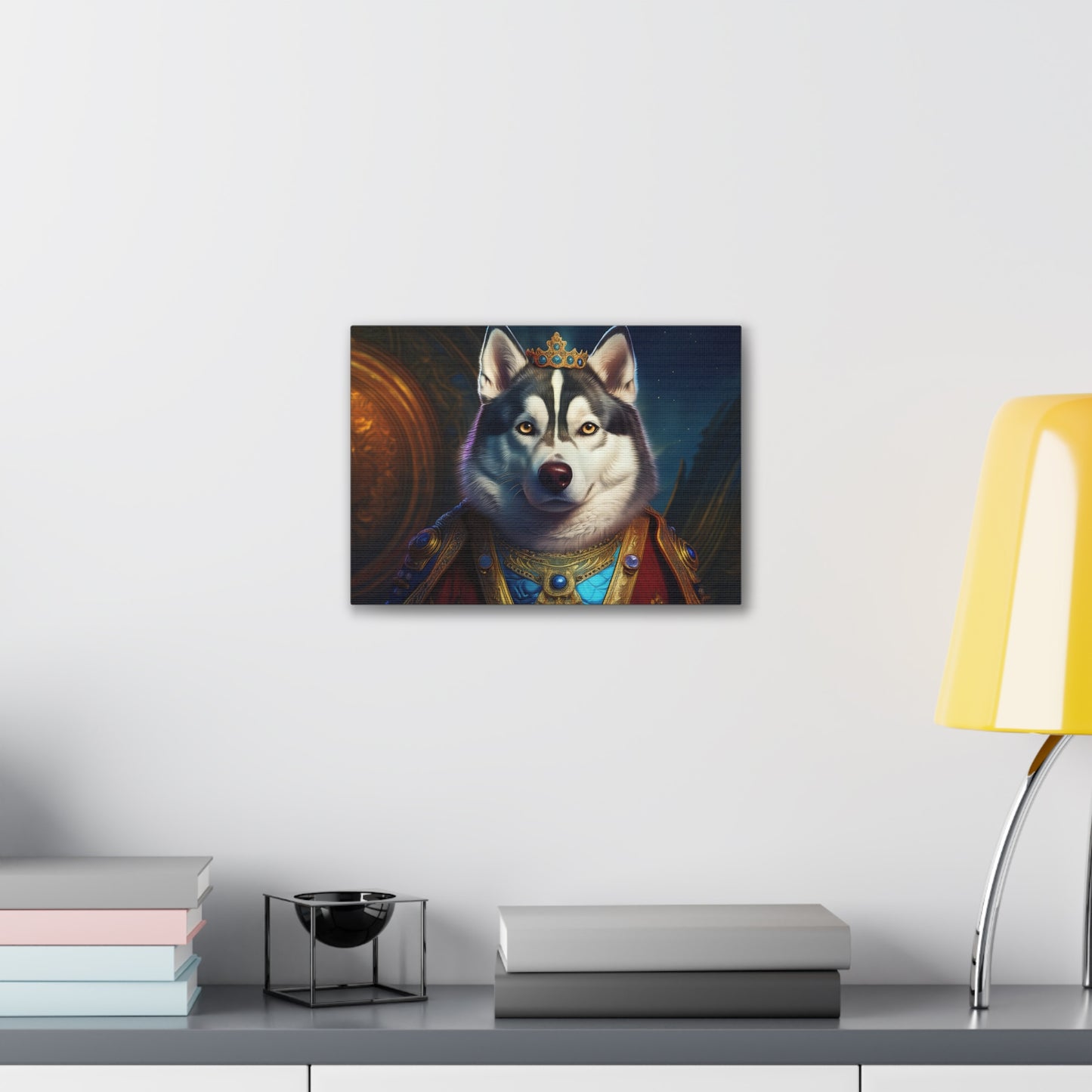Siberian Husky Renaissance Pet Portrait on Canvas, wall art, wall print, dog portrait, dog art