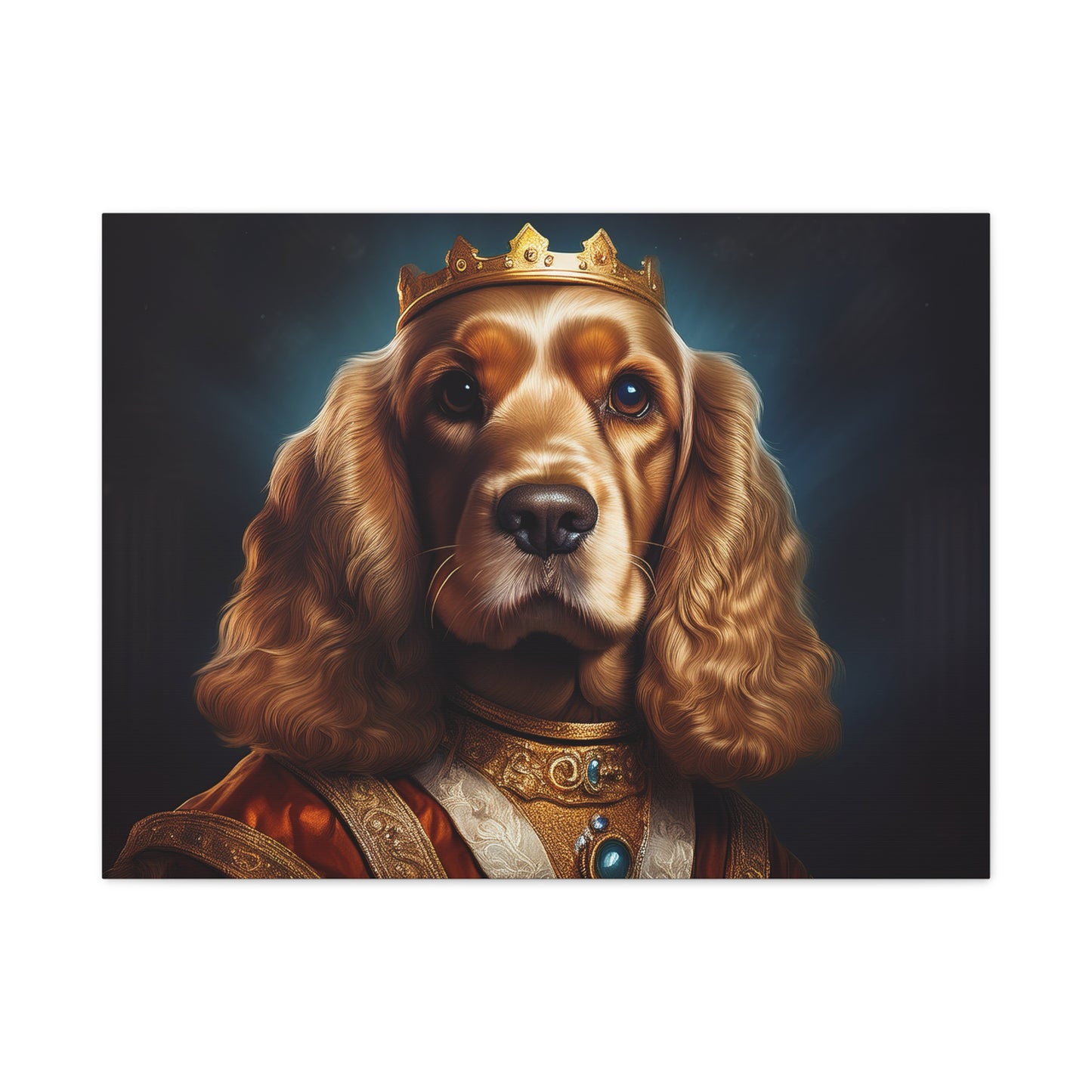 Cocker Spaniel Renaissance Pet Portrait on Canvas | Wall art | wall print