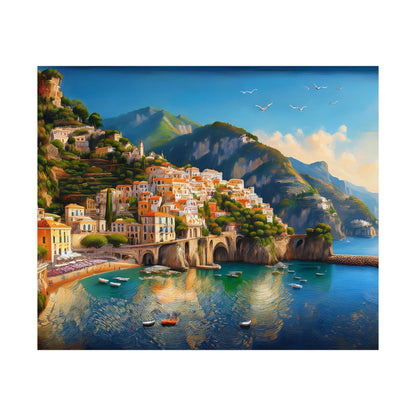 Amalfi Coast Italy Coastal Print | Style 1 | Wall Art | Wall Print