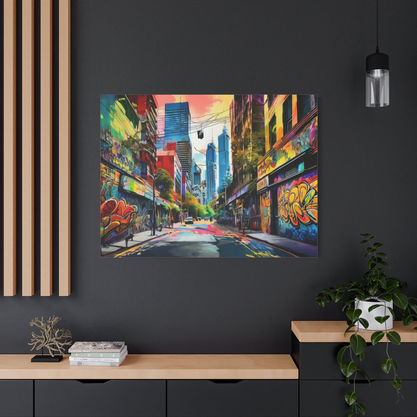 Melbourne Street Graffiti Australia Canvas Art | Style 1 | Wall Art | Wall Print