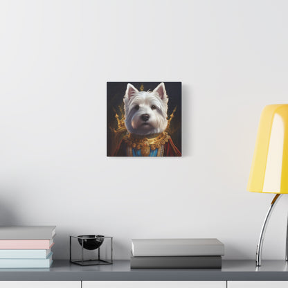 West Highland White Terrier Pet Portrait Renaissance - Canvas, wall art, wall print, dog portrait, dog art