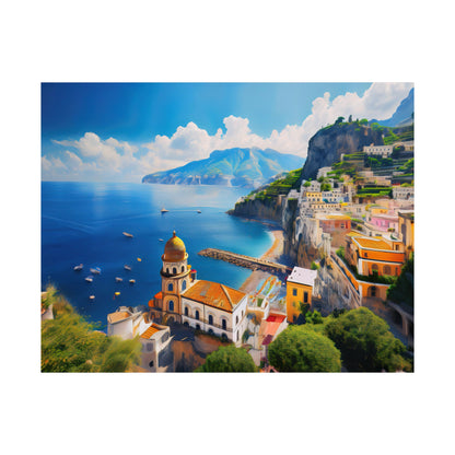 Amalfi Coast Italy Coastal Print | Style 3 | Wall Art | Wall Print