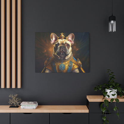 French Bulldog Renaissance Pet Portrait on Canvas | Wall Print | Wall Art | Dog Art