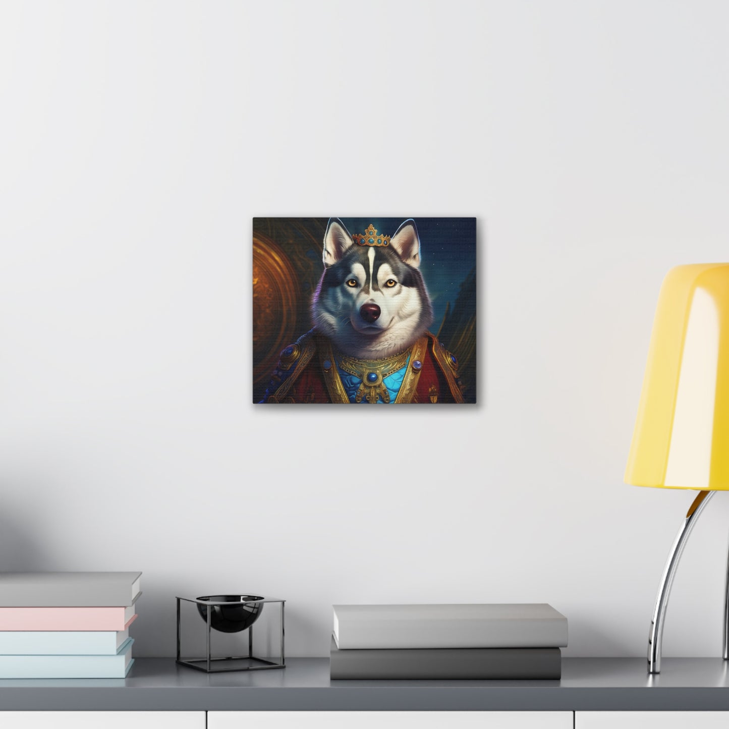 Siberian Husky Renaissance Pet Portrait on Canvas, wall art, wall print, dog portrait, dog art