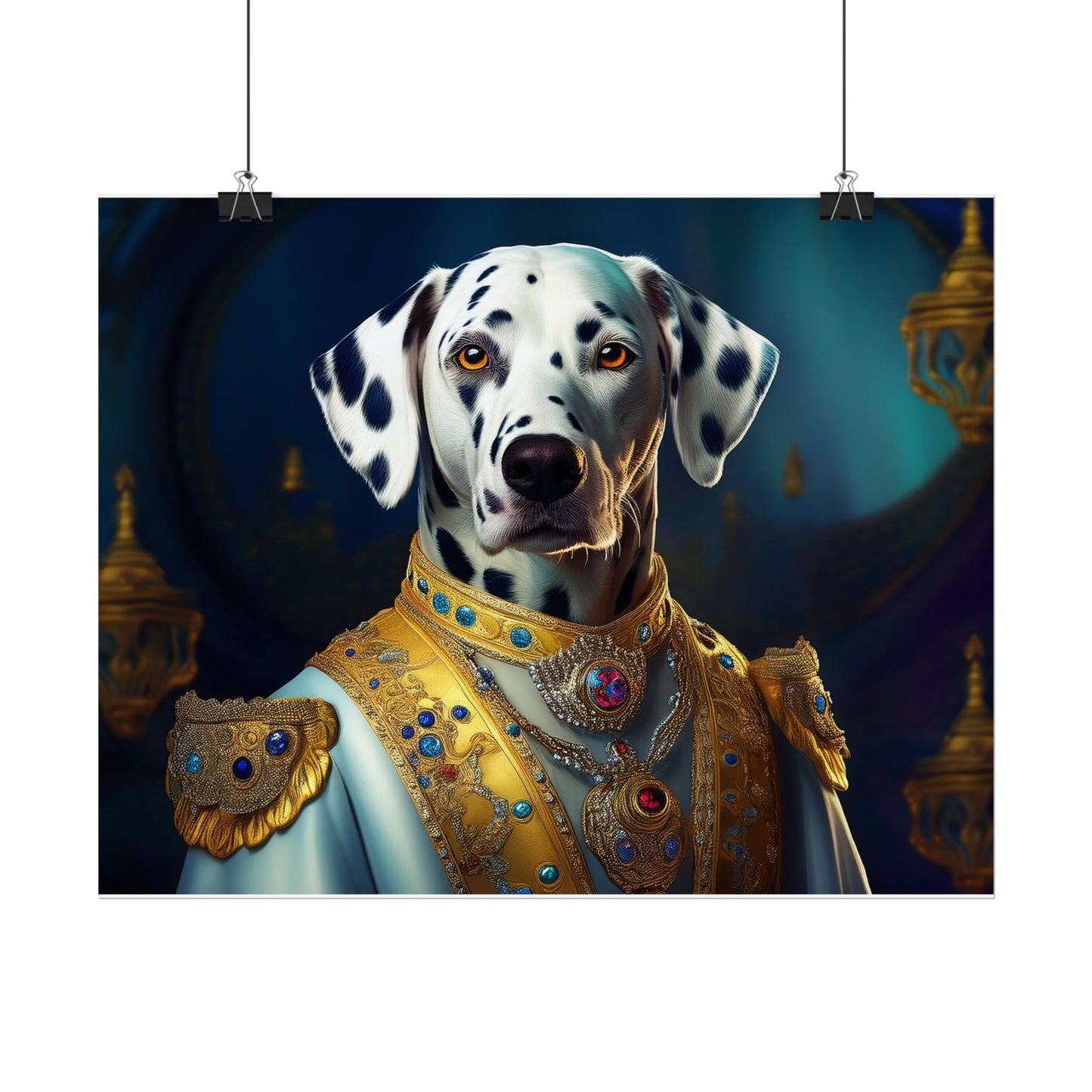 Dalmation Dog Renaissance Pet Portrait Wall Print | Art Print | Wall Art | Dog Art