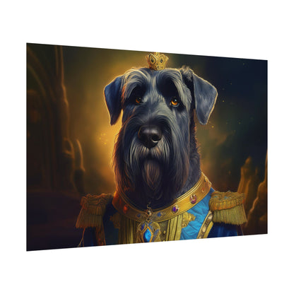 Giant Schnauzer Pet Renaissance Portrait Print, Dog Lover Wall Print | Wall Art | Wall Print