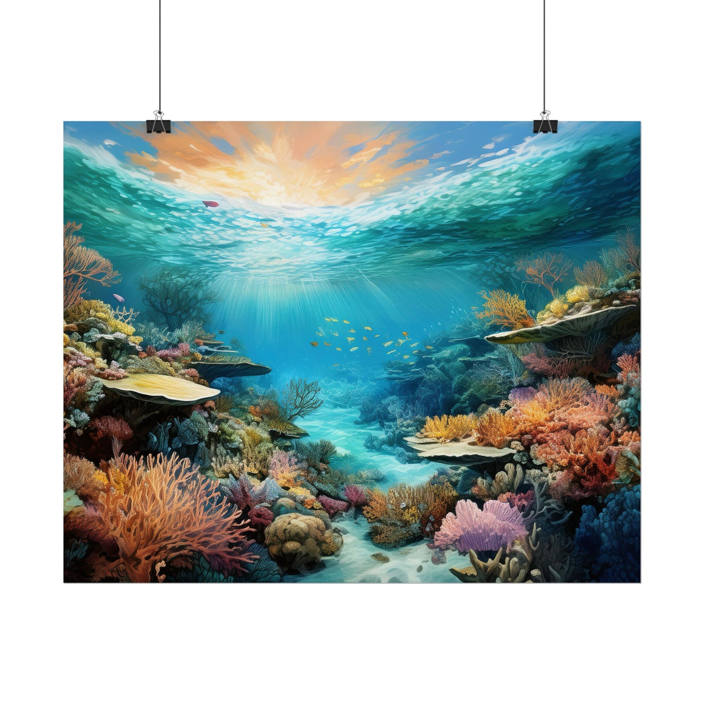Great Barrier Reef  Australia Coastal Print | Style 2 | Wall Art | Wall Print