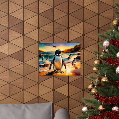 Phillip Island Little Penguins Australia Wall Art | Vibrant Wall Print | Unique Painting Print | Style 3 | Wall Art | Wall Print