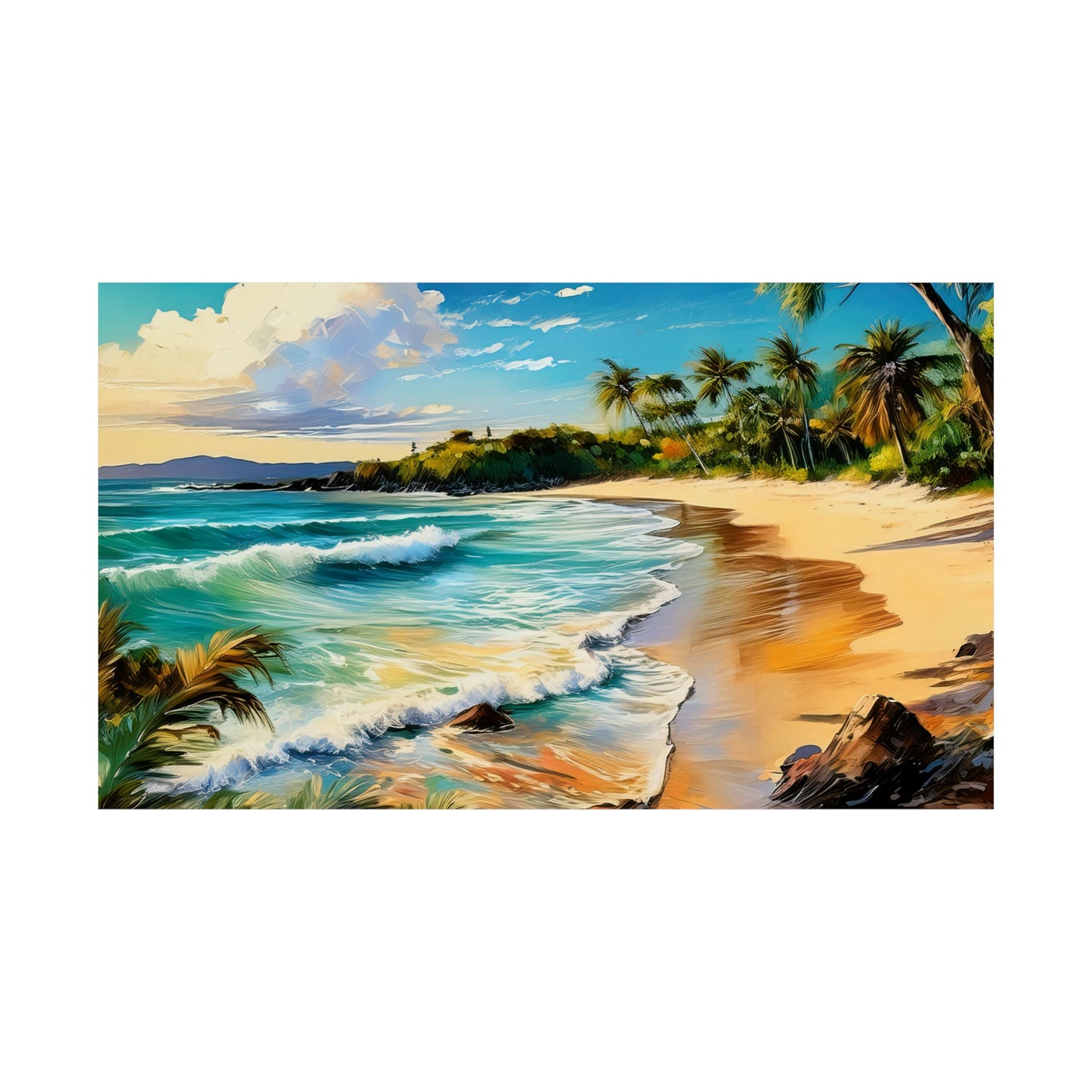 Noosa Main Beach Australia Coastal Print | Style 1 | Wall Art | Wall Print